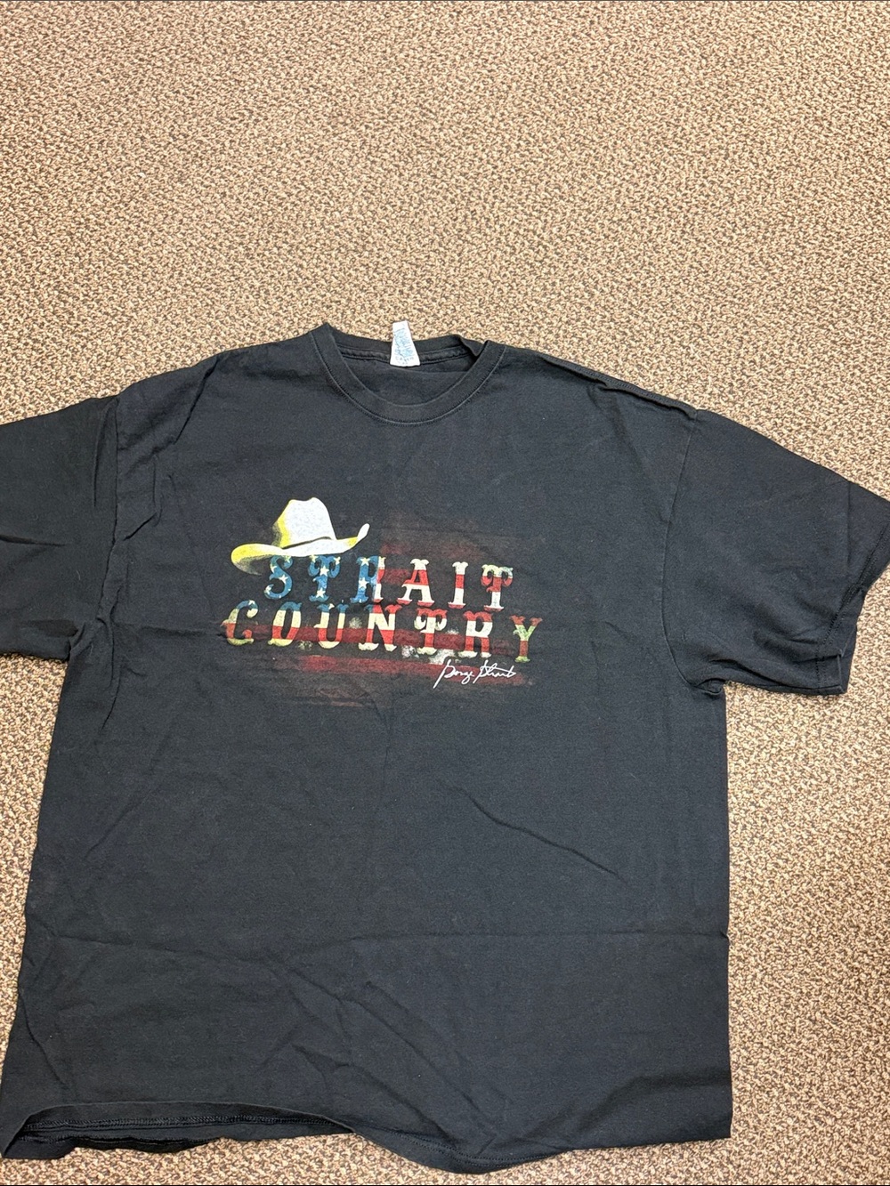 George Strait 2013 Cowboy Rides Away Tour Concert Tee 2XL Black